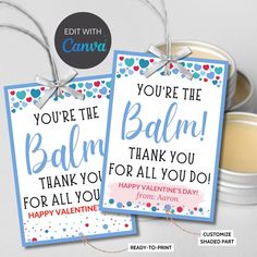 Printable Youre The Balm from for boy | Lip Balm Chapstick Body Balm Gift Tag | Thank You | Valentine Teacher Friend Coworker Nurse Youre The Balm, You're The Balm, Staff Appreciation Gifts, Lip Balm Favors, Santa Gift Tags, Warp Speed, End Of School Year, Staff Appreciation, Body Balm