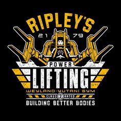 the logo for ripley's power lifting, which is being used to build better bodies