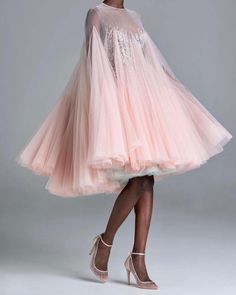 Description                SKUW81715                SizeS;M;L;XL                ColorPink;                MaterialPolyester                TypeDresses                OccasionParty                SeasonSpring.Autumn.Winter Cotoure Dresses, Paolo Sebastian, Pink Ball Gown, Fluffy Skirt, American Fashion, Mesh Dress, Flared Sleeves, Xl Dress, Evening Dress