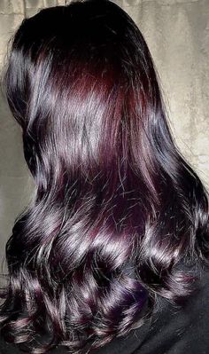 Aubergine Hair, Wine Hair, Violet Hair, Brunette Hair With Highlights, Hair Color Purple, Haircuts For Medium Hair, Hair Stylist Life