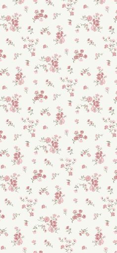 a white background with pink flowers on it