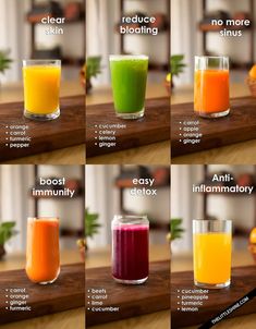 Health Juice Recipes, Makanan Rendah Kalori, Healthy Juicer Recipes, Resep Smoothie, Healthy Juice Drinks, Wellness Shots, Resep Diet, Juicer Recipes, Healthy Drinks Smoothies