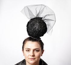 Black Fascinator 100 % wool merino,  Wedding Headpiece, Bridal Headband,Hair accessories, Pillbox hat with veil black cocktail hat and birdcage fascinator veil funeral veil funeral hat races hat formal wedding hat The veil on the bonnet is very beautiful, looks very airy mysterious and elegant. A stylish hat can be worn for absolutely any occasion. Birdcage Fascinator, Gothic Veil, Fascinator With Veil, Fascinator Veil, Veil Black, British Hats, Hat With Veil, Black Fascinator, Church Hat