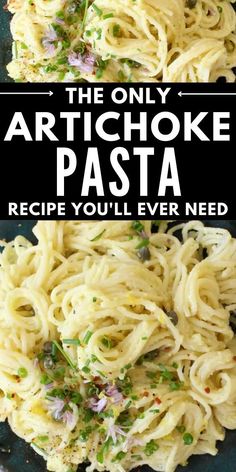 the only artichoke pasta recipe you'll ever need to try this one