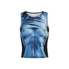 Women Body Print Tank Top | Y2K Print Crop Top | H0NEYEBAR – h0neybear Y2k Crop Top Png, Sleeveless Shirts For Women, Individual Clothing Pieces, Body Print Shirt, Body Print Top, Crop Top Png, Blue Contrast Color, Top Png, Tank Top Y2k