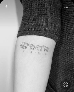 Elephant Family Tattoo, Tiny Elephant Tattoo, First Tattoo Ideas, Family Tattoo Designs, Elephant Tattoo Design, Mom Tattoo Designs, Mommy Tattoos, Mother Tattoos