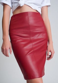 sponsored - Find many great new & used options and get the best deals for RED Women's Leather Skirt Original Soft Lambskin Stylish New Party Formal Wear at the best online prices at eBay! Free shipping for many products! Spring Leather Pencil Skirt For Party, Leather Pencil Mini Skirt For Party, Elegant Leather Mini Skirt For Formal Occasions, Fitted Leather Lined Skirt, Leather Pencil Skirt For Party, Chic Leather Pencil Skirt For Party, Elegant Leather Mini Skirt For Party, Formal Fitted Leather Pencil Skirt, Spring Party Leather Skirt