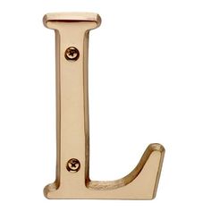 Made of solid brass, these polished die cast letters are made to withstand the elements. Measuring 4 in. high, they are easily seen from the curb. They will update your home's exterior Size: L.  Color: Gold. L House, House Letters, Letter L, Solid Brass, House Exterior, Brass, Exterior, Gold, Color