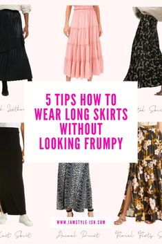 Tops With Maxi Skirts, Long Pink Floral Skirt Outfit, How To Dress Long Skirts, How To Style Long Skirts Casual, How To Style Long Maxi Skirt, How To Dress A Maxi Skirt, Long High Waisted Skirt Outfit, Broom Skirt Outfit, How To Dress A Long Skirt