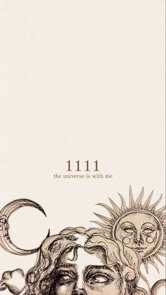 the sun and moon are depicted in this book cover for 11 11, which is written by