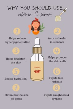 Diy Retinol Serum Recipe, Benefits Of Retinol For Skin, Vitamin C Products, Vitamin C Serum Benefits, Serum For Dark Spots, Vit C Serum, Foods For Clear Skin, Skin Care Guide