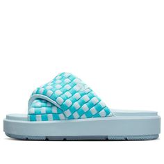 (WMNS) Air Jordan Sophia Slide 'Baltic Blue' DO8863-401 (Women's/Non-Slip/Wear-resistant) Jordan Sophia Slide, Air Jordan, Air Jordans, Jordan, How To Wear, Blue