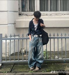 Japanese Fashion 2000s Men, Masc Clothing Aesthetic, Casual Grunge Outfits Men, Fashion Mfs Men, Messy Outfit Men, Male Fits Aesthetic, Soft Grunge Men, Fem Male Outfits, Coquette Boy Outfit