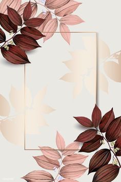 an artistic floral background with pink and red leaves