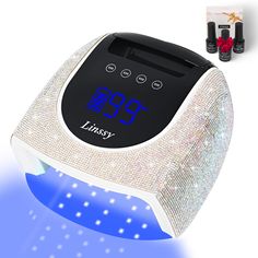 PRICES MAY VARY. High Power & 42 Lamp Beads: The nail light has 96w high power and UV/LED dual light source emission gentle 365+405nm mild white light does not hurt your eyes.This UV lamp beads can 180 degrees surround grilled glue cover all nail edges, quickly to dry, painless and non -hacking. Sparkly Rechargable Cordless Nail Lamp: This gel lamp is rechargeable that can be charged for 4 hours and cordless use 12 long hours,so it’s very convenient for you to take anywhere.The sparkly UV nail light can also become your fashion item when carried outside. Smart Infrared Sensor & 4 Timer Setting: Our nail UV lamp has a Large Smart LCD Screen with Touch Control with 4 Timer Setting(30s,60s,90s,99s),you can choose the time according to different nail polish . And the nail lamp has infrared sen Nail Led Lamp, Nail Dryers, Uv Nail Lamp, Gel Lamp, Led Nail Lamp, Nail Dryer, Uv Nails, Nail Lamp, Led Screen