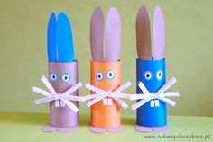 three toilet paper roll crafts that look like carrots