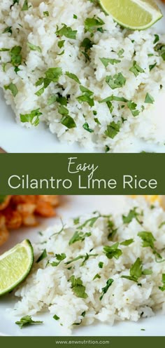 this easy cilantro lime rice recipe is the perfect side dish for any meal