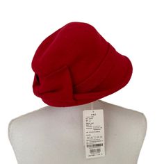 Nwt Vtg Siggi Woman’s Red Wool Hat, Sz 57 Cm 60,6% Wool, 39,4% Polyester Please, See All Pics For Additional Descriptions For Details. Red Fedora Winter Hat, Red Brimmed Felt Hat For Winter, Red Adjustable Cloche Hat, Classic Red Winter Hat, Vintage Red Fedora Felt Hat, Vintage Red Felt Hat With Short Brim, Vintage Red Felt Hat With Curved Brim, Vintage Red Brimmed Felt Hat, Classic Cloche Cap