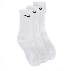 White Nike Socks, Mens Accessories Vintage, Socks Packaging, White Nike Shoes, Nike Socks, Famous Footwear, White Nike, Nike Outfits, Ladies Dress Design