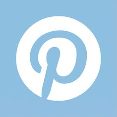 an image of a blue and white square with the letter p in it's center