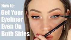 Makeup Learning, Easy Winged Eyeliner, Eyeshadow For Green Eyes, How To Do Eyeliner, Winged Eyeliner Tutorial, Eyeliner For Beginners, Eyeliner Products, Simple Eyeliner, Perfect Eyeliner