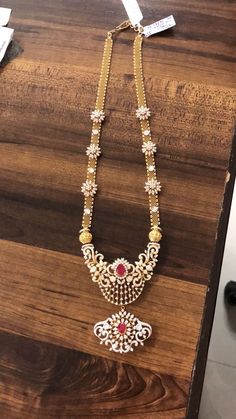 Stone Haram Designs Gold, Pachala Haram Designs, Dollar Chain, Haram Designs, Diamond Locket, Diamond Earrings Design, Diamond Wedding Jewelry