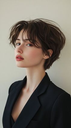 37 Formal Hairstyles for Short Hair: Elegant and Chic Ideas for Any Occasion | LooksNiceOnMe Long Hair Shinion, French Short Haircuts For Women, Short Haircuts For Women Asian, Soft Short Hairstyles, Very Short Womens Hair, Really Short Hair Styles For Women, Unique Short Haircut For Women, Short Fantasy Hairstyles, Pixie Cut Curtain Bangs