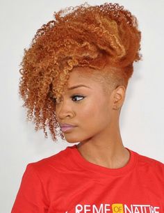 @thesmartista bomb..my hair goal #undercut Coily Haircuts, Tapered Hairstyles, Hair Color Combinations, Sand Hair, Crochet Styles, Shaved Side Hairstyles, Natural Hair Cuts, Tapered Hair