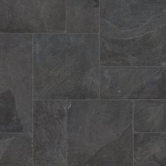 black slate flooring with dark grey tiles