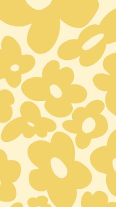 an abstract yellow and white background with flowers