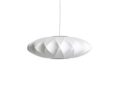 George Nelson Small Saucer Crisscross Bubble Pendant Lamp by HAY Nelson Bubble Pendant, Marshmallow Sofa, George Nelson Bubble, Nelson Bubble, Copenhagen Furniture, Bubble Lamp, Elongated Oval, Lighting Gifts, Isamu Noguchi