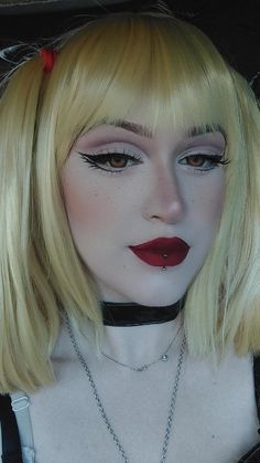 Misa Anime Cosplay, Misa Amane Outfit Cosplay, Misa Amane Cosplay Makeup, Villian Cosplay, Cosplay Misa Amane, Light Misa