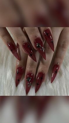 nails•nail inspo•aesthetic nails•nails 2024•cute nails•Vivienne Westwood•nail art•Halloween nails Nail Inspo Aesthetic, Nail Art Halloween, Aesthetic Nails, Red Nail Designs, Black Nail Designs, Art Halloween, Nails 2024, Nails Nails, Black Nails