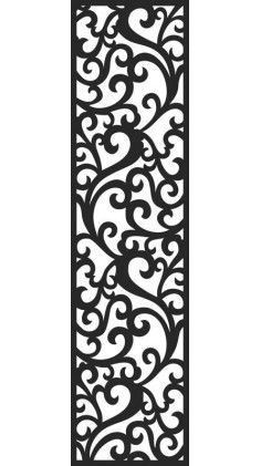 an ornate metal screen with scrolls and leaves in black on a white background stock photo