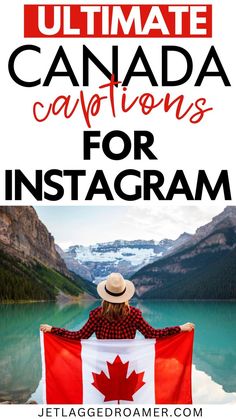 A beautiful Canadian landscape perfect for pairing with Canada Instagram captions, from Canada puns to Canada day captions, giving your photos the perfect touch of Canadian pride. Canada Puns, Canada Quotes, Best Words, Glacier Lake, Travel Captions, Canada Travel Guide, Insta Captions, Quotes For Instagram, Photo Stands