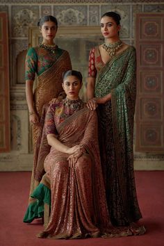 Iconic Sabyasachi Sarees Are Perfect For Summer Soirees & Cocktail Parties - ShaadiWish Tarun Khiwal, Indian Bridal Wear