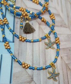 Boho Jewelry Set, Blue and Gold Beach Jewelry #BeachStyleJewelry #OceanJewelry #BeachAnkletJewelry #JewelryForWomen #TasselJewelry #BeachLoversGift #BeachInspired #BeachJewelry #NatureJewelry #BeachNecklace Gold Beach Jewelry, Beach Style Jewelry, Tassel Anklet, Beach Jewelry Boho, Gold Beach, Beach Anklets, Tassel Jewelry, Jewelry Blue, Skateboard Art