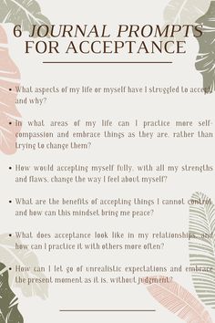 the 6 journal prompts that are important to your life