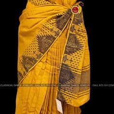 Classical Dance Jewelry Festive Cotton Pre-draped Saree With Zari Weaving, Traditional Fitted Pre-draped Saree With Motifs, Cotton Pre-draped Saree For Puja During Navratri, Yellow Handloom Pre-draped Saree For Navratri, Bollywood Style Cotton Pre-draped Saree For Puja, Cotton Cutdana Dupatta, Cotton Pre-draped Saree With Unstitched Blouse For Puja, Festive Cotton Pre-draped Saree With Pallu, Yellow Cotton Anarkali Traditional Wear