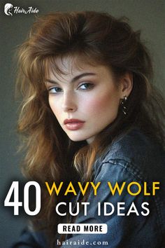 Looking to elevate your hairstyle? Explore 40 wavy wolf cut ideas that blend tousled waves with bold, shaggy layers for a trendy, carefree style. 80s Long Layered Hair, Wavy Haircuts Layered, Medium Wavy Haircuts Layered Cuts, Medium Wavy Haircuts, Haircuts Layered, Carefree Style