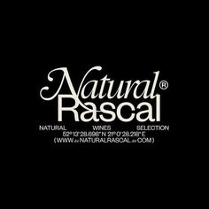 the logo for natural rascal wine selection