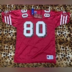 Jerry Rice San Francisco 49ers champion Authenic apparel jersey large NWT Jerry Rice, San Francisco 49ers, San Francisco, Rice, Closet, Fashion Tips