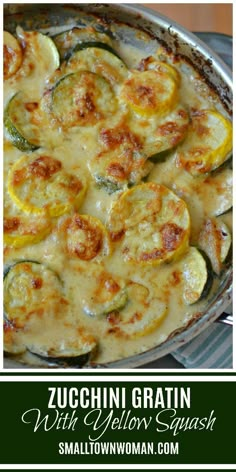 zucchini gratin with yellow squash is an easy and delicious side dish recipe