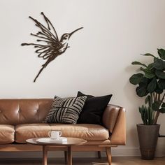 a living room filled with furniture and a clock on the wall