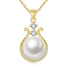 PRICES MAY VARY. 💕【Genuine Premium AAA Top Grade Pearl】💕: This necklace features a 11-11.5mm AAA grade genuine freshwater cultured pearl. The highest grade of pearls is known as "AAA", which has become the most precious among cultured pearls due to its unparalleled luster, flawless skin, elegant shape, and precious symbolic significance. It is not only a beautiful accessory, but also an eternal artwork and precious collection. 💕【Hand-Picked Real Freshwater Cultured Pearl】💕: Our pearl experts Single Pearl Pendant, Single Pearl Necklace, Leather Jewelry Box, Pearl Jewelry Necklace, Pearl Necklaces, Real Pearls, Flawless Skin, Birthday Gifts For Women, Perfect Gift For Her