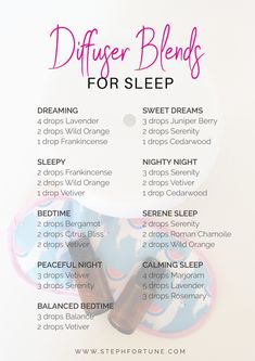 Sleep Diffuser Blend Doterra, Doterra Sleep Blend Diffuser, Essential Oil Recipes Diffuser, Diffuser Blends For Sleep, Sleeping Essential Oil Blends, Doterra Diffuser, Doterra Essential Oils Recipes