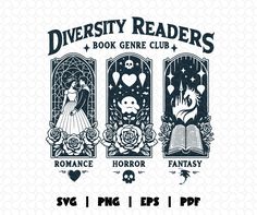 the logo for diverse readers book gene club