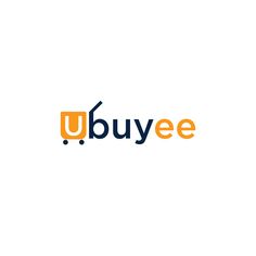 the ubuyee logo is shown in orange and blue on a white background