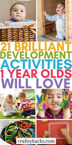 You can easily find the best kids activities to keep your 1 year olds occupied when you use any of these brilliant development activities for 1 year olds. Your young kids will have so much fun with these great activities for 1 year olds. Brain Development Activities, Baby Activities 1 Year, Activities For One Year Olds, Busy Mind, Early Childhood Activities, 1 Year Baby, Fun Activities For Toddlers, Activities For Boys