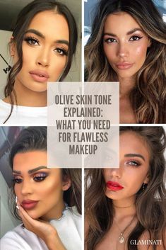 Eye Makeup Medium Skin Tone, Eyeshadow Olive Skin, Makeup For Yellow Undertones, Olive Skin Tone Outfit Ideas, Hair Color For Olive Skin Tone 2023, Wedding Makeup By Skin Tone Range, Best Lipsticks For Olive Skin, Eye Makeup For Olive Skin Tone, Lip Color Olive Skin